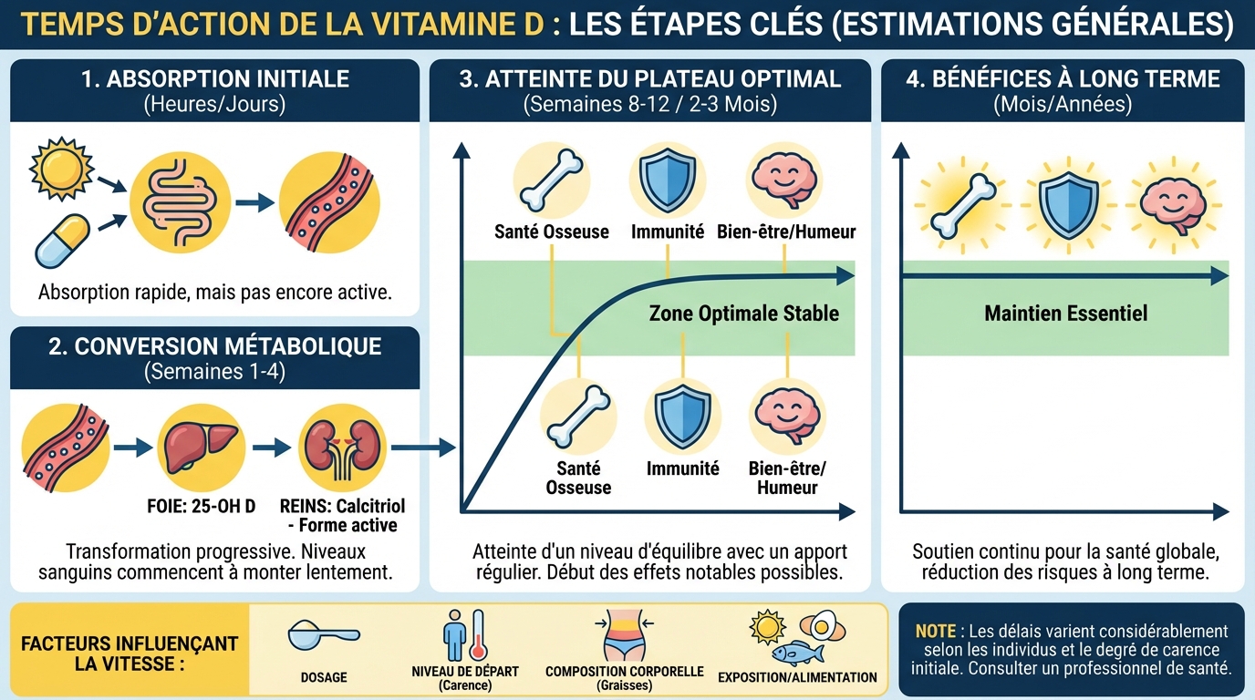 Au bout de combien de temps les vitamines d font effet ? 1 Facteurs influençant l'efficacité