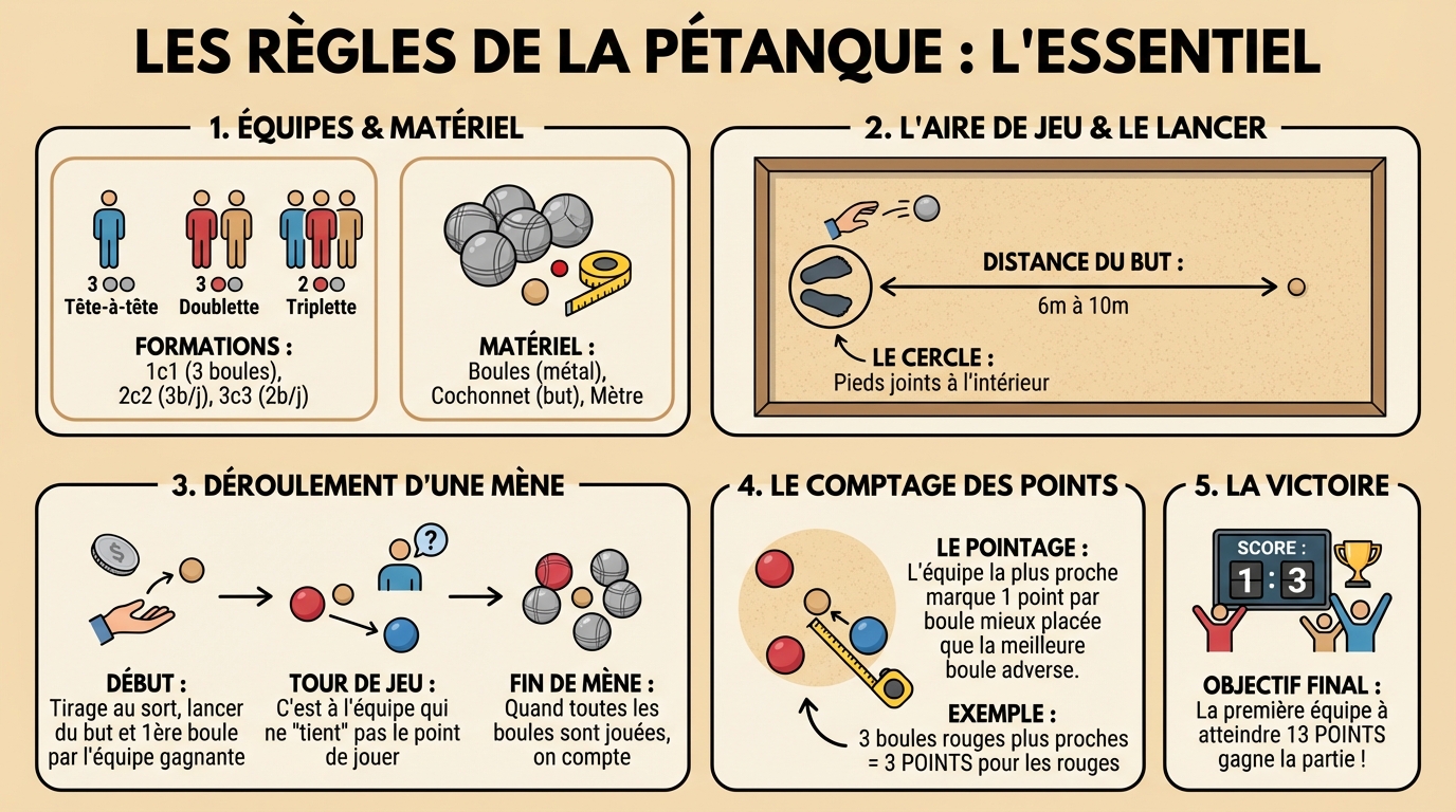 Les règles de pétanque : tout ce qu'il faut savoir 1 Les règles fondamentales