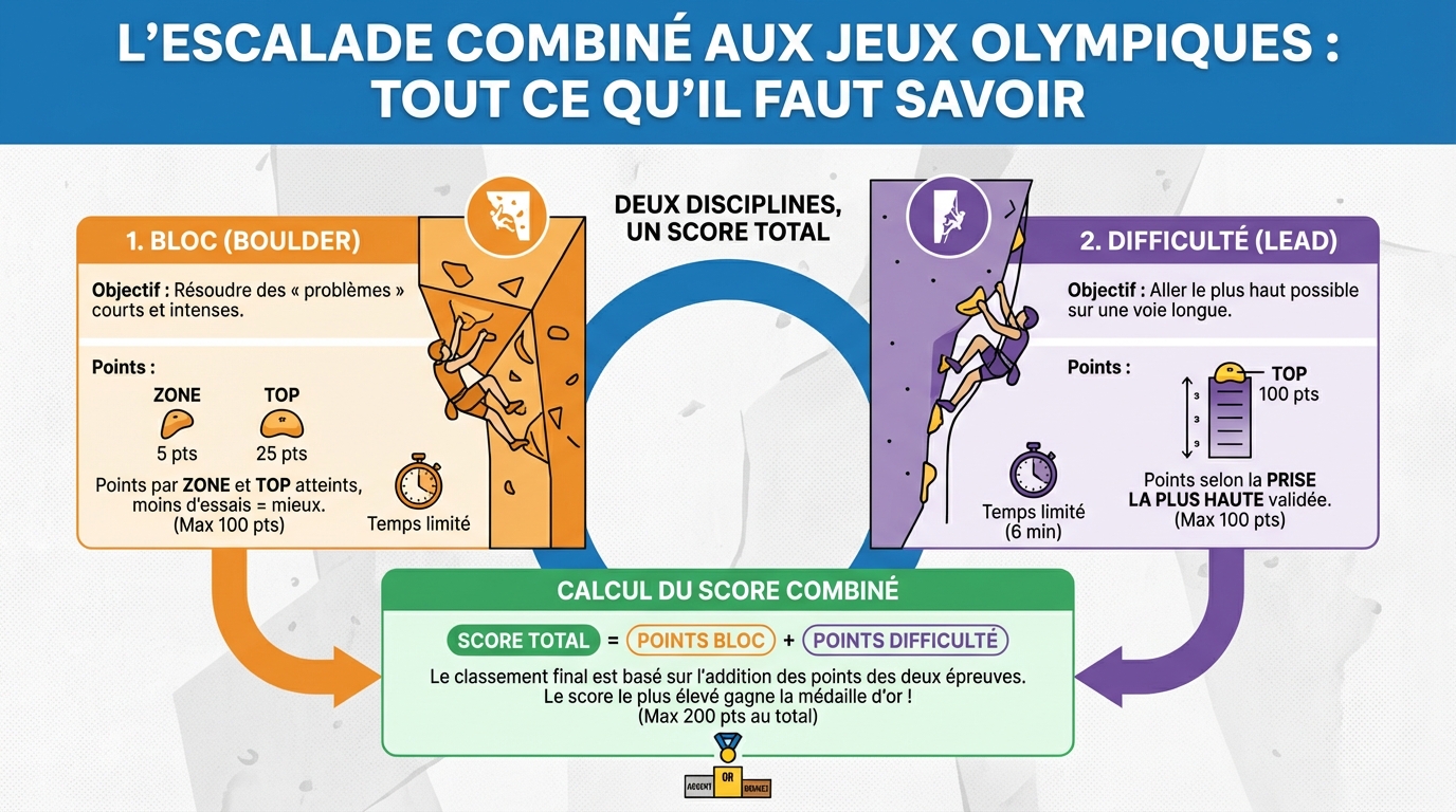 L'escalade combiné aux jeux olympiques : tout ce qu'il faut savoir 1 Règles et format des compétitions