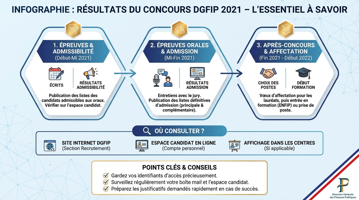 Résultats du concours DGFIP 2021 : tout ce que vous devez savoir 1 Processus d’annonce des résultats