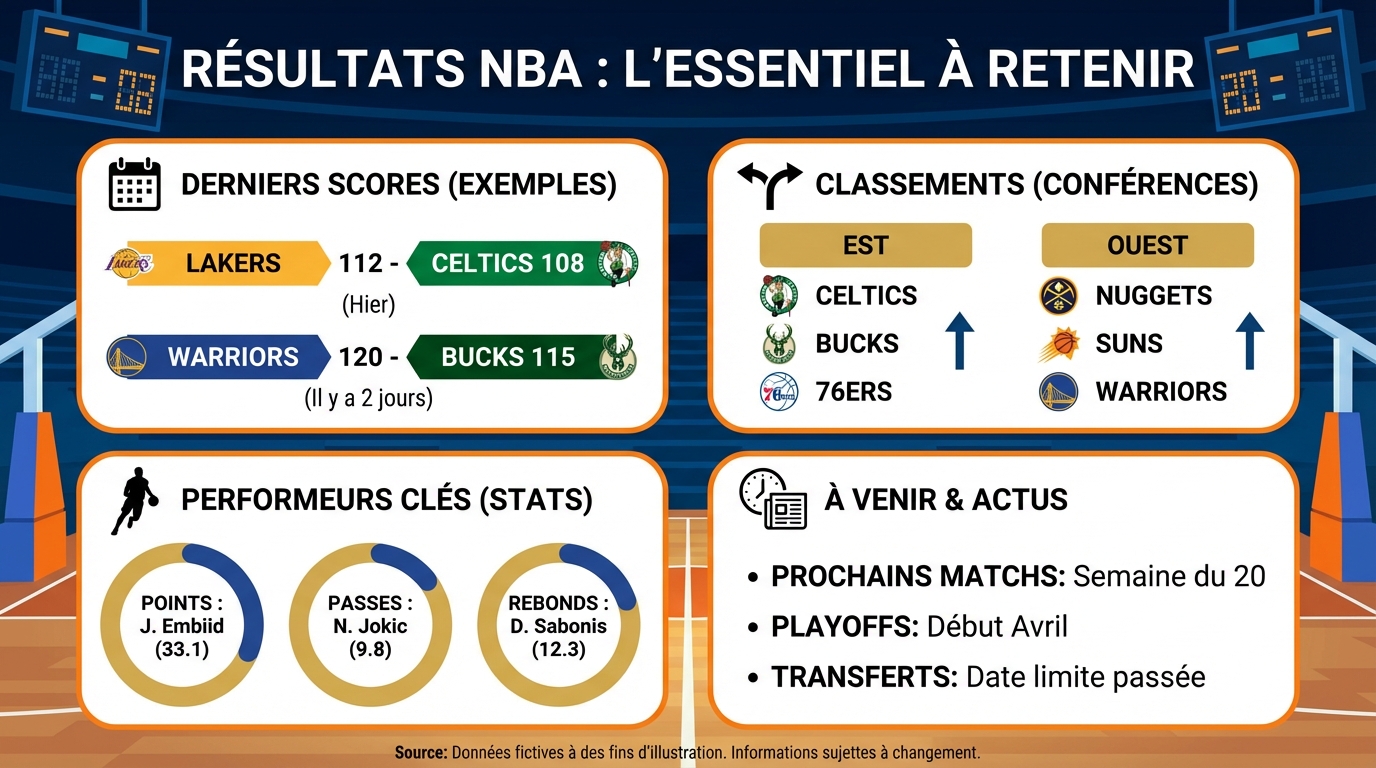 Résultats NBA : tout ce qu'il faut savoir 1 Analyse des performances des équipes
